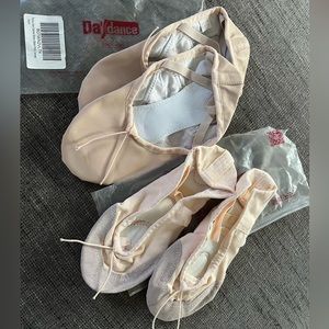 Bundle of 2 Daydance ballet shoes NEW Size 38